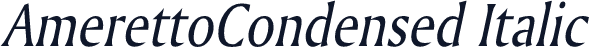 AmerettoCondensed Italic