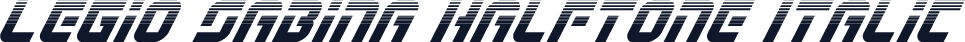 Legio Sabina Halftone Italic