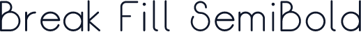 Break Fill SemiBold