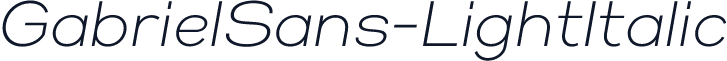 GabrielSans-LightItalic