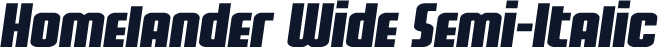 Homelander Wide Semi-Italic