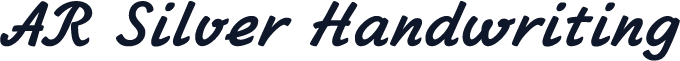 AR Silver Handwriting