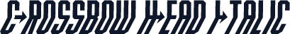 Crossbow Head Italic