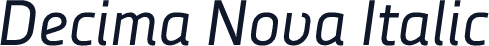 Decima Nova Italic