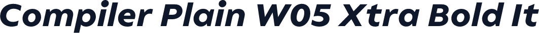 Compiler Plain W05 Xtra Bold It
