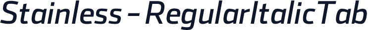 Stainless-RegularItalicTab