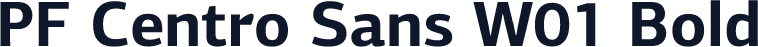 PF Centro Sans W01 Bold