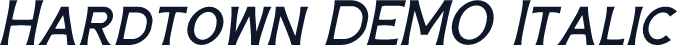 Hardtown DEMO Italic
