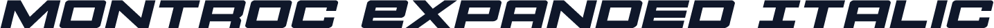 Montroc Expanded Italic