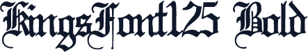 KingsFont125 Bold