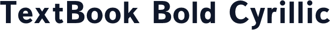 TextBook Bold Cyrillic