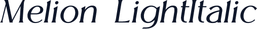 Melion-LightItalic