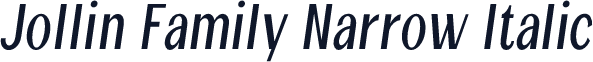 Jollin Family Narrow Italic