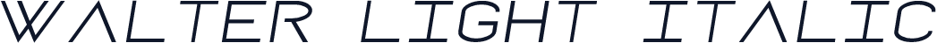 Walter Light Italic