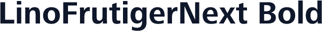 LinoFrutigerNext Bold