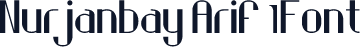 Nurjanbay Arif 1Font