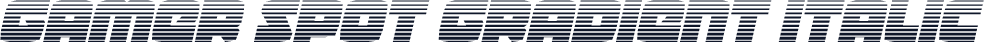 Gamer Spot Gradient Italic
