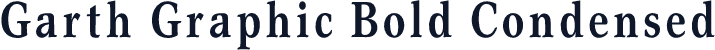 Garth Graphic Bold Condensed