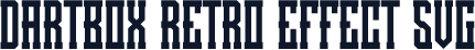 Dartbox Retro Effect SVG