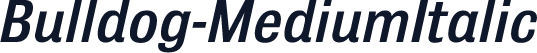 Bulldog-MediumItalic