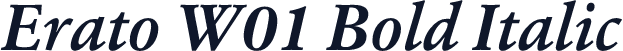 Erato W01 Bold Italic