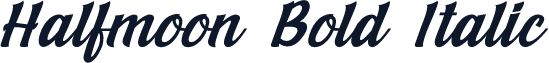 Halfmoon Bold Italic