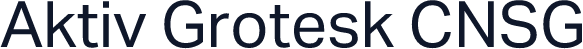 Aktiv Grotesk CNSG