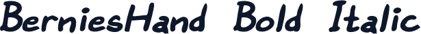 BerniesHand Bold Italic