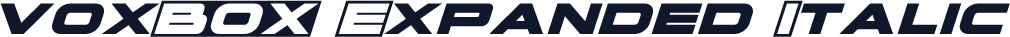 voxBOX Expanded Italic