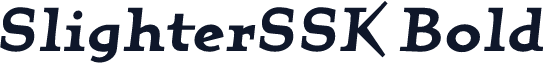 SlighterSSK Bold