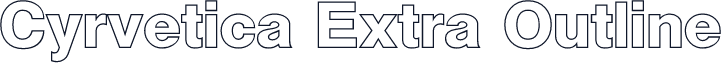 Cyrvetica Extra Outline