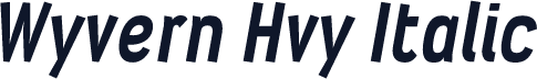 Wyvern Hvy Italic