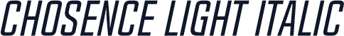 Chosence Light Italic