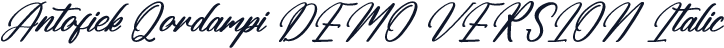 Antofiek Qordampi DEMO VERSION Italic