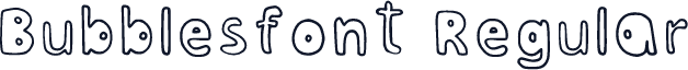Bubblesfont Regular