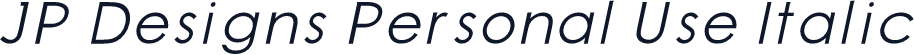 JP Designs Personal Use Italic