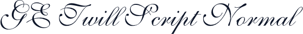 GE Twill Script Normal