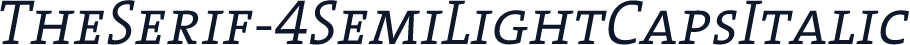 TheSerif-4SemiLightCapsItalic