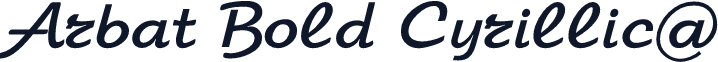 Arbat Bold Cyrillic@