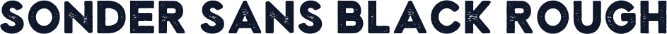 Sonder Sans Black Rough