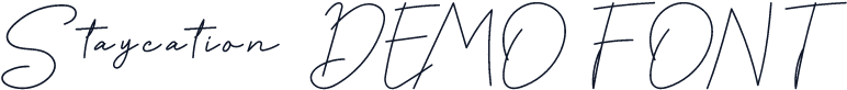 Staycation-DEMO FONT