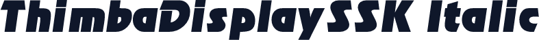 ThimbaDisplaySSK Italic