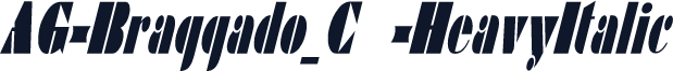AG-Braggado_C -HeavyItalic