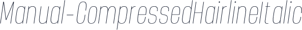 Manual-CompressedHairlineItalic