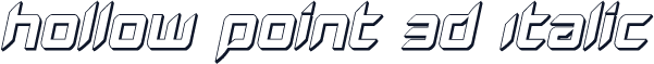 Hollow Point 3D Italic