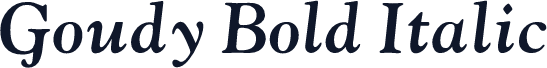 Goudy Bold Italic
