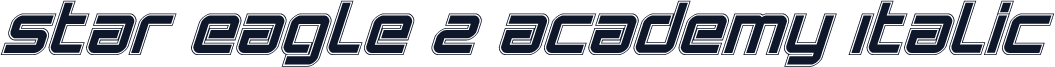 Star Eagle 2 Academy Italic