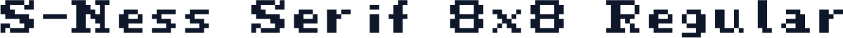 S-Ness Serif 8x8 Regular