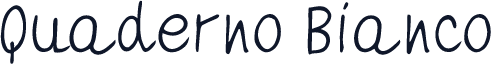 Quaderno Bianco
