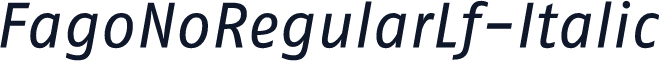 FagoNoRegularLf-Italic